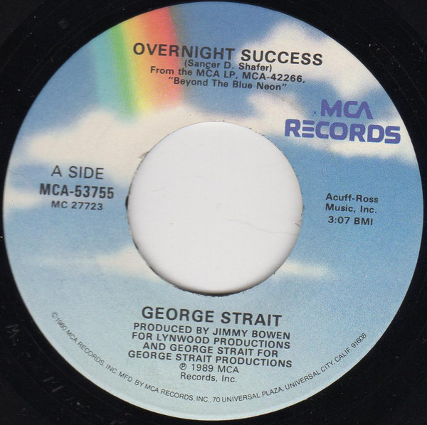 Accords et paroles Overnight Success George Strait