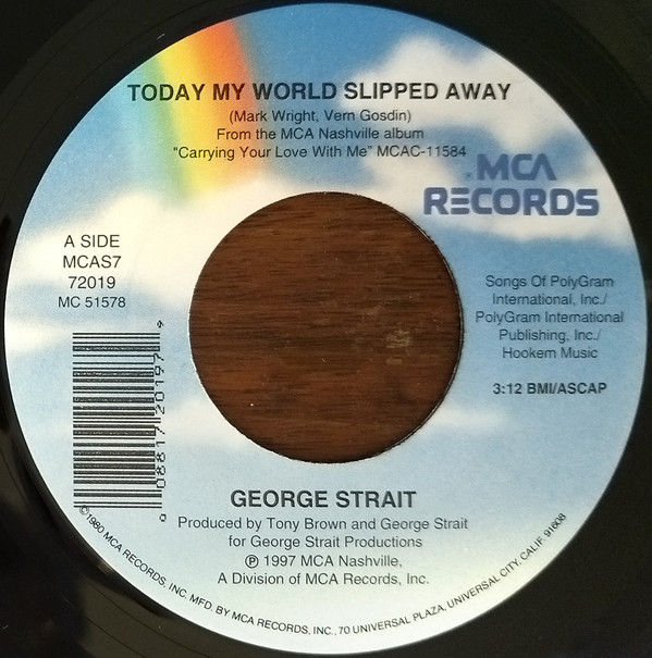 Accords et paroles Today My World Slipped Away George Strait