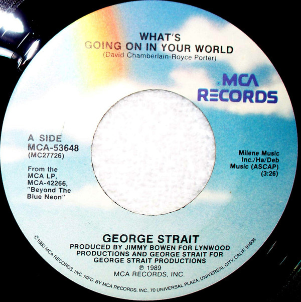 Accords et paroles What's Going On In Your World George Strait