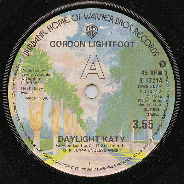 Accords et paroles Daylight Katy Gordon Lightfoot