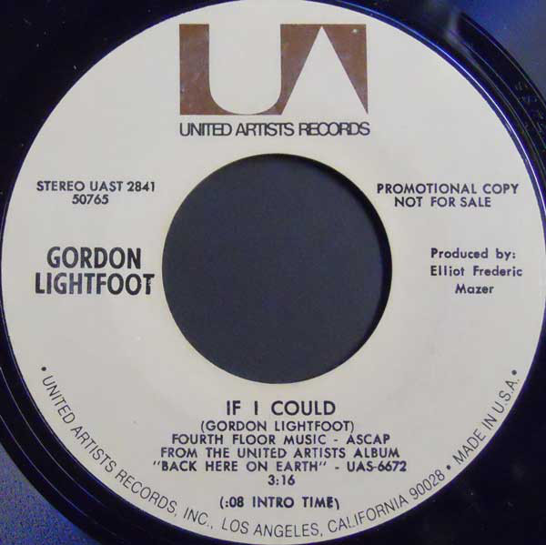 Accords et paroles If I Could Gordon Lightfoot