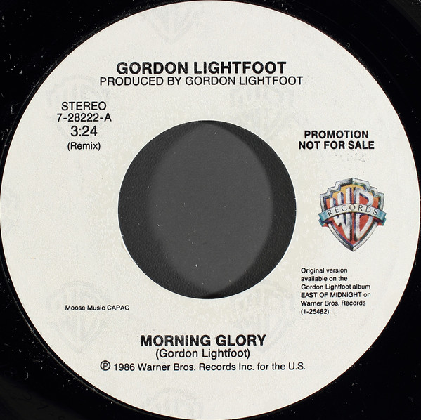 Accords et paroles Morning Glory Gordon Lightfoot