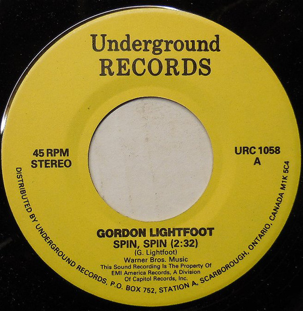 Accords et paroles Spin Spin Gordon Lightfoot