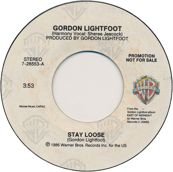 Accords et paroles Stay Loose Gordon Lightfoot