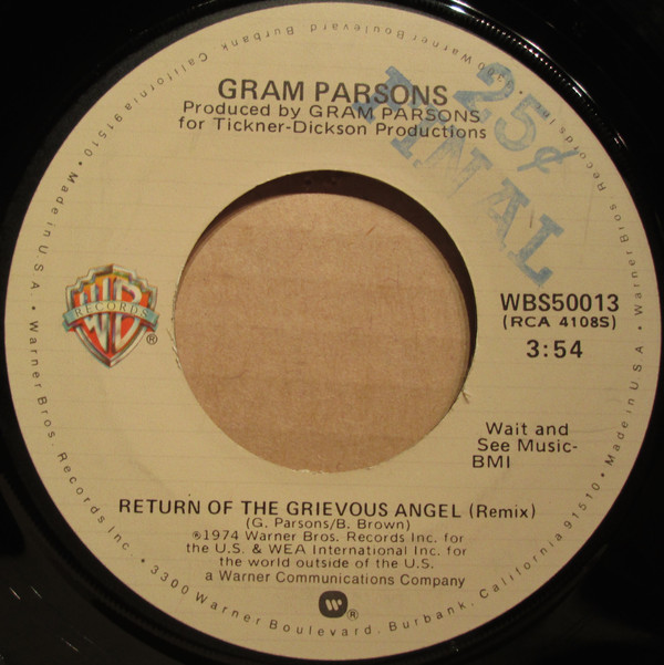 Accords et paroles Return Of The Grievous Angel Gram Parsons
