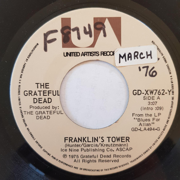 Accords et paroles Franklin's Tower Grateful Dead