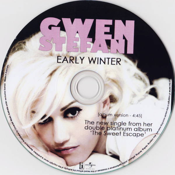 Accords et paroles Early Winter Gwen Stefani