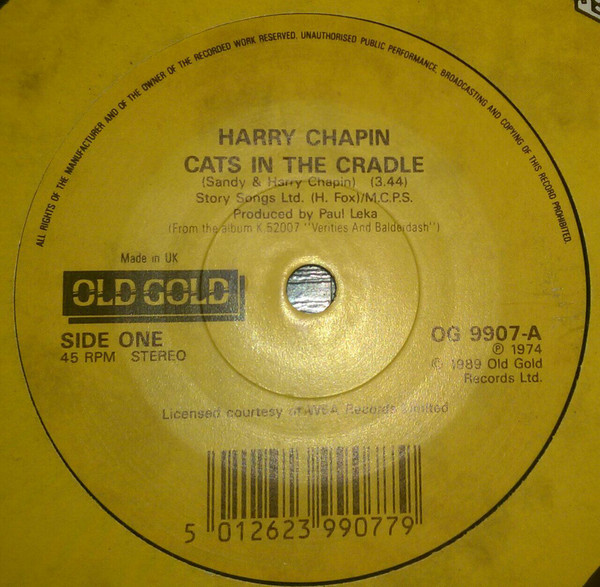Accords et paroles Cat's in the Cradle Harry Chapin