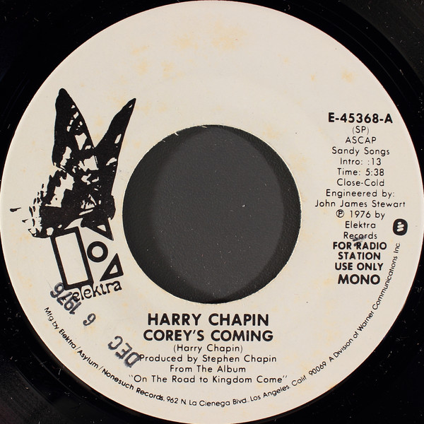 Accords et paroles Coreys Coming Harry Chapin