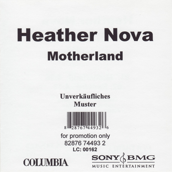 Accords et paroles Motherland Heather Nova
