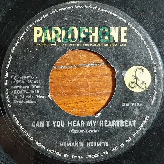 Accords et paroles Can't You Hear My Heartbeat Herman's Hermits