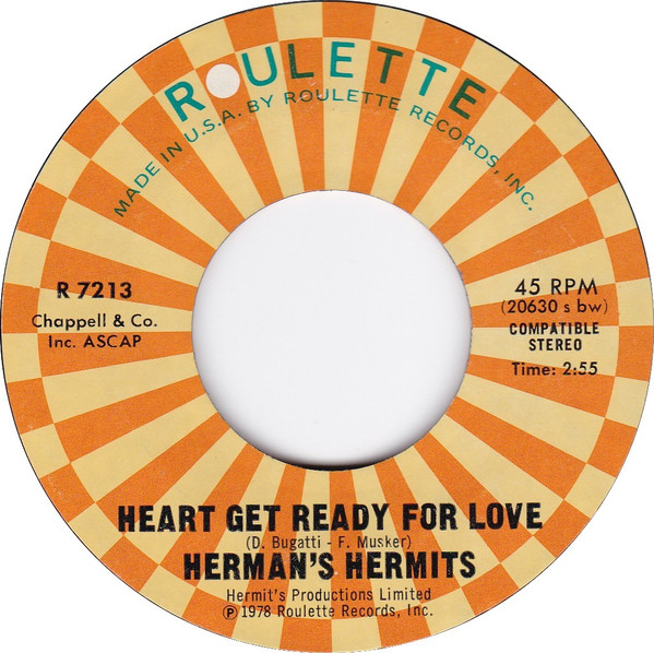 Accords et paroles For Love Herman's Hermits