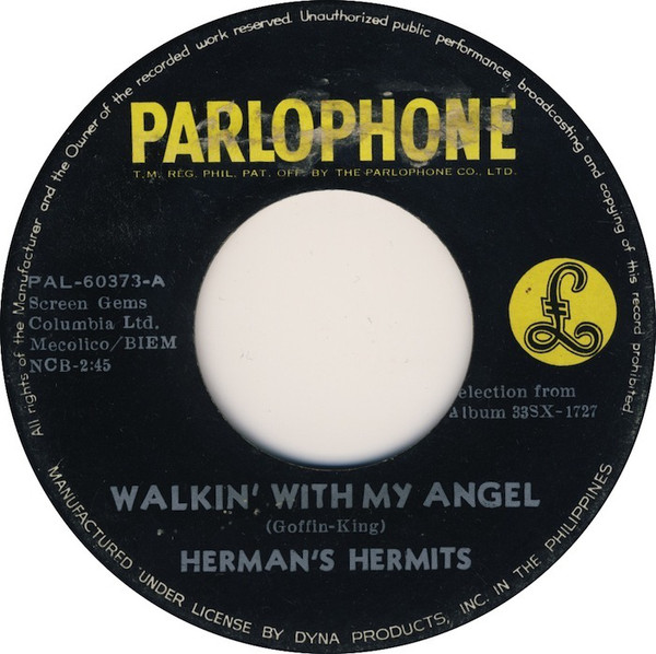 Accords et paroles Walkin With My Angel Herman's Hermits
