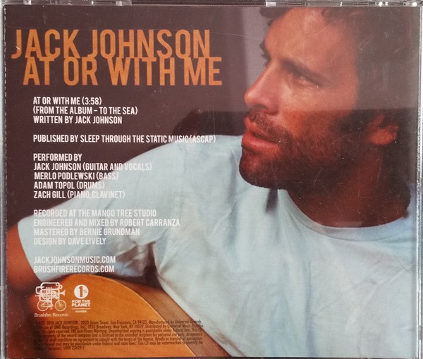 Accords et paroles At Or With Me Jack Johnson