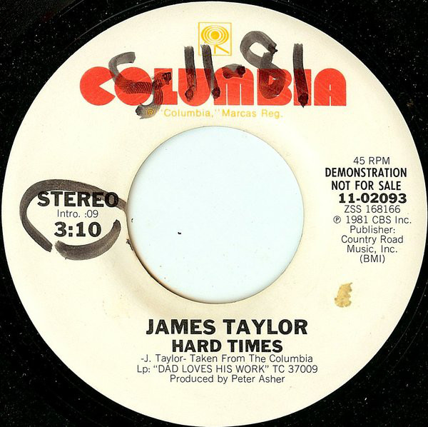 Accords et paroles Hard Times James Taylor