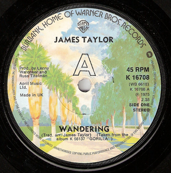 Accords et paroles Wandering James Taylor