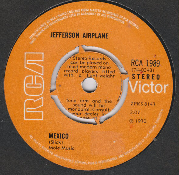 Accords et paroles Mexico Jefferson Airplane