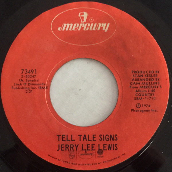 Accords et paroles Tell Tale Signs Jerry Lee Lewis