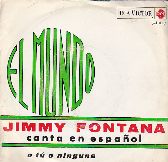 Accords et paroles El Mundo Jimmy Fontana