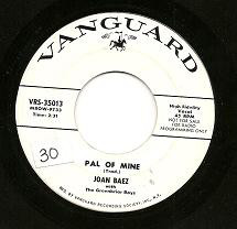 Accords et paroles Pal Of Mine Joan Baez
