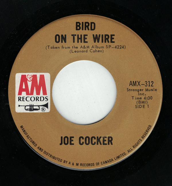 Accords et paroles Bird on the Wire Joe Cocker