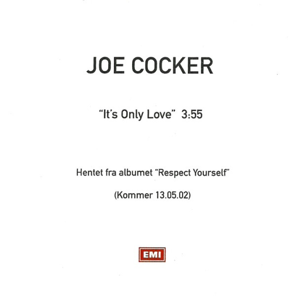 Accords et paroles Its Only Love Joe Cocker