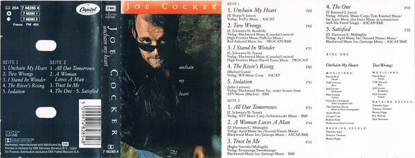 Accords et paroles Unchain My Heart Joe Cocker