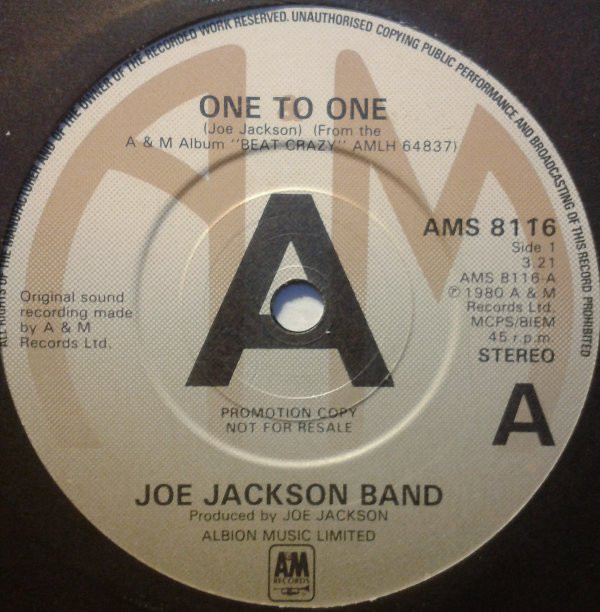 Accords et paroles One To One Joe Jackson