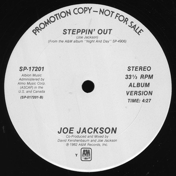 Accords et paroles Steppin Out Joe Jackson