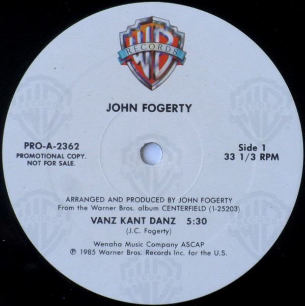 Accords et paroles Vanz Kant Danz John Fogerty