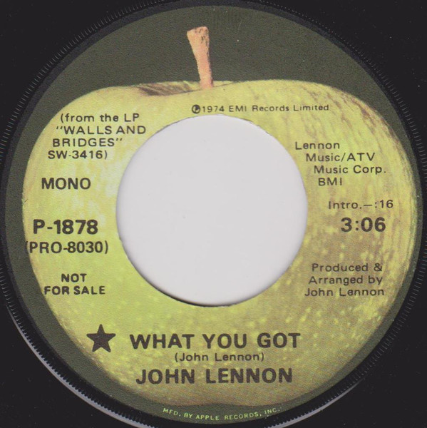 Accords et paroles What You Got John Lennon