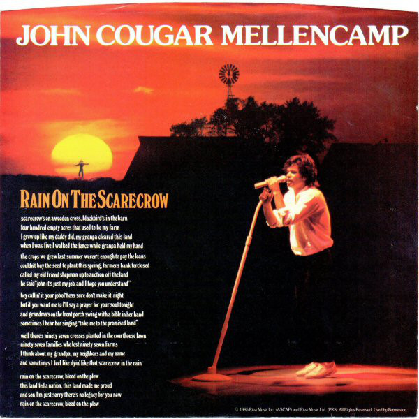 Accords et paroles Rain On The Scarecrow John Mellencamp