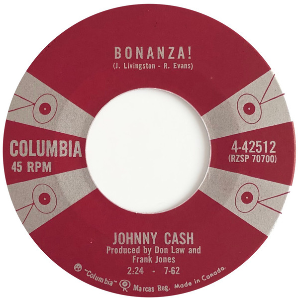 Accords et paroles Bonanza Johnny Cash