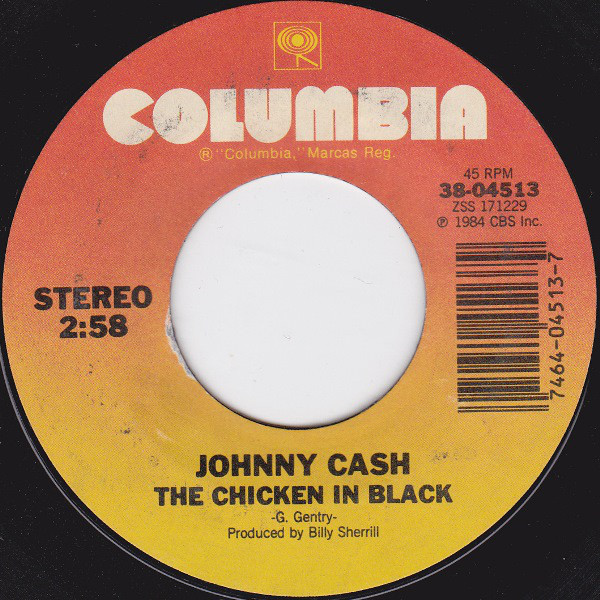 Accords et paroles The Chicken In Black Johnny Cash