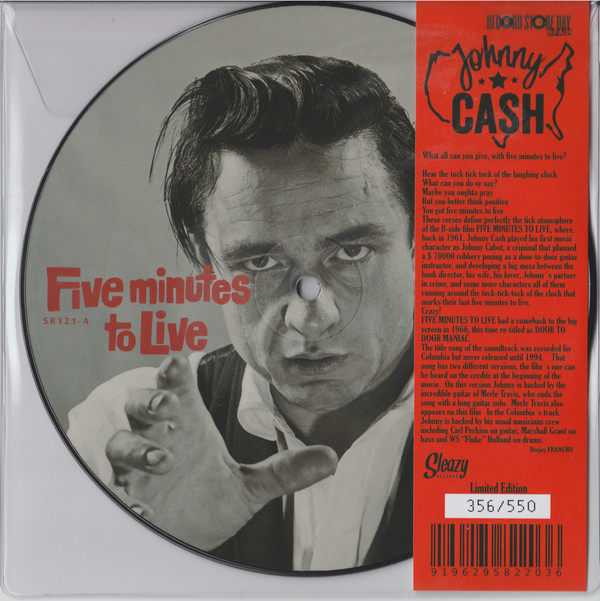 Accords et paroles Five Minutes To Live Johnny Cash