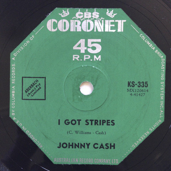 Accords et paroles I Got Stripes Johnny Cash