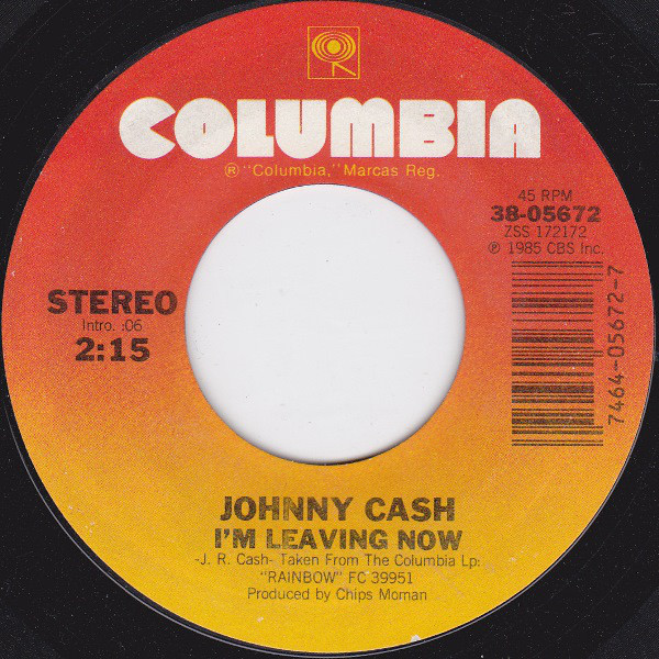 Accords et paroles Im Leaving Now Johnny Cash
