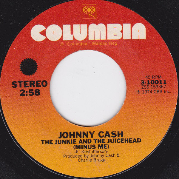 Accords et paroles Junkie And The Juicehead Minus Me Johnny Cash