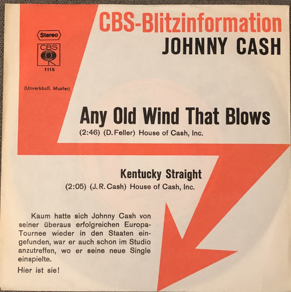 Accords et paroles Kentucky Straight Johnny Cash