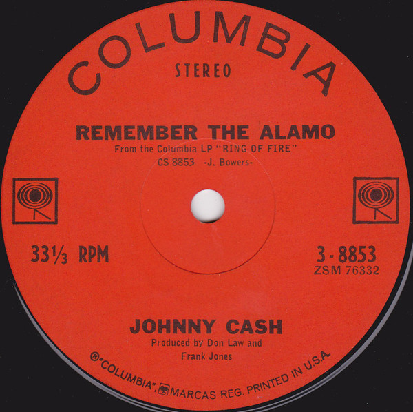 Accords et paroles Remember The Alamo Johnny Cash