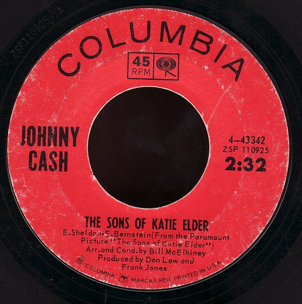 Accords et paroles The Sons Of Katie Elder Johnny Cash