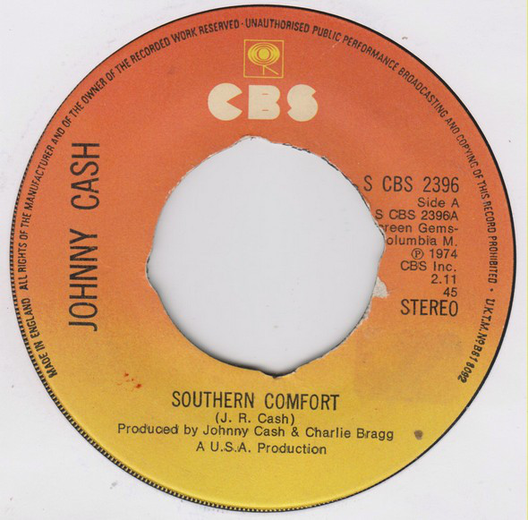 Accords et paroles Southern Comfort Johnny Cash