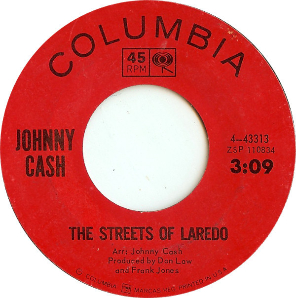 Accords et paroles Streets Of Laredo Johnny Cash