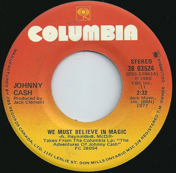 Accords et paroles We Must Believe In Magic Johnny Cash