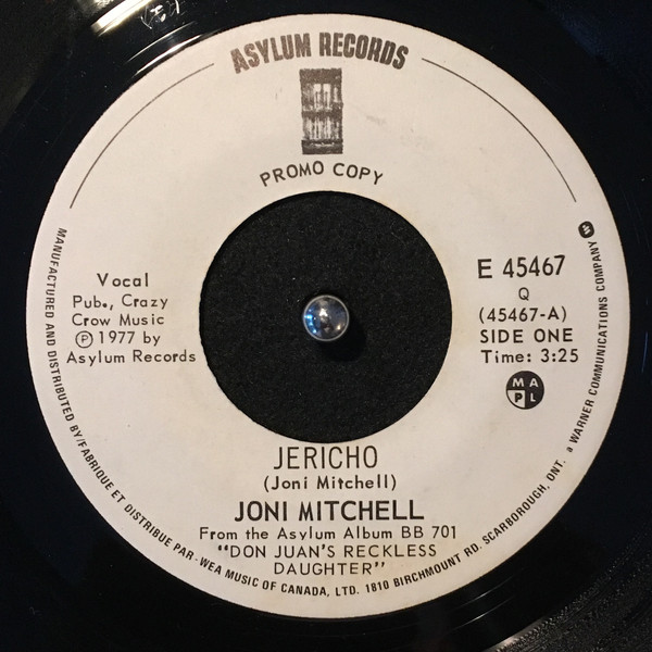 Accords et paroles Jericho Joni Mitchell