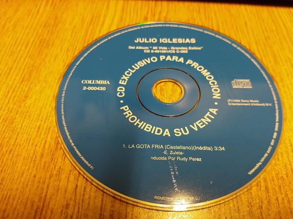 Accords et paroles La Gota Fría Julio Iglesias
