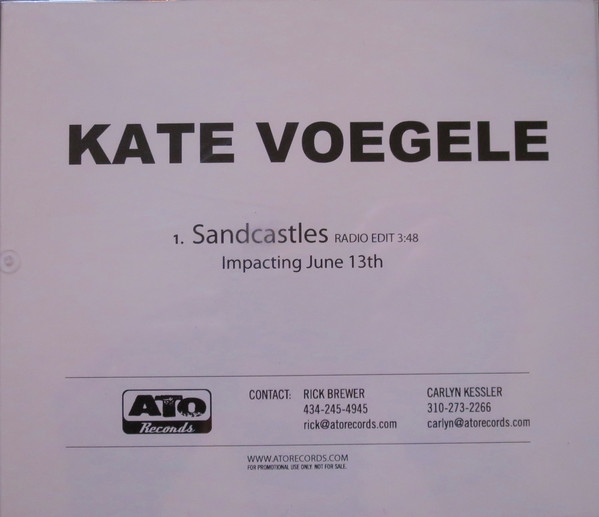 Accords et paroles Sandcastles Kate Voegele