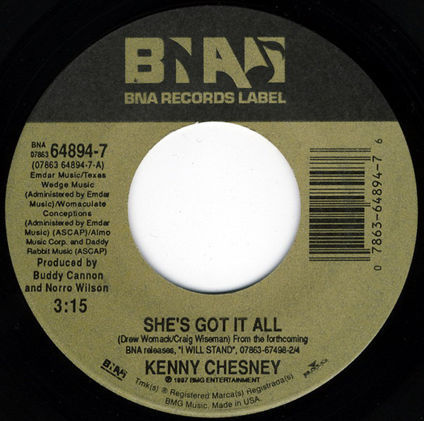 Accords et paroles She Got It All Kenny Chesney