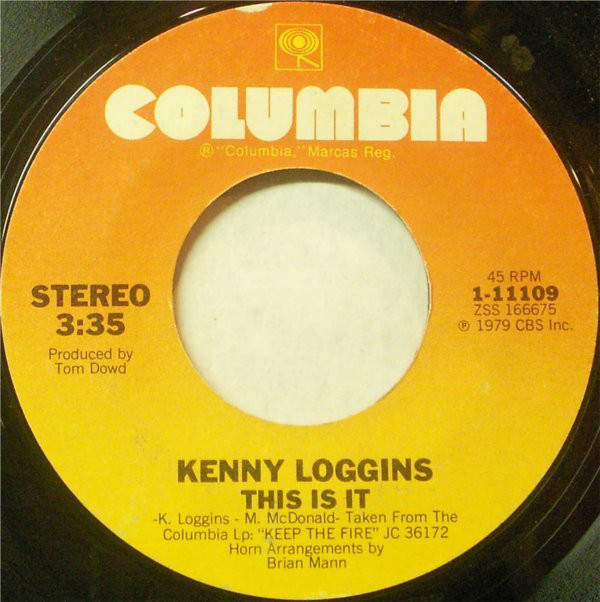 Accords et paroles This Is It Kenny Loggins