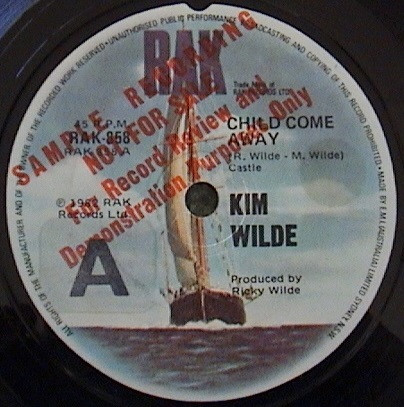 Accords et paroles Child Come Away Kim Wilde